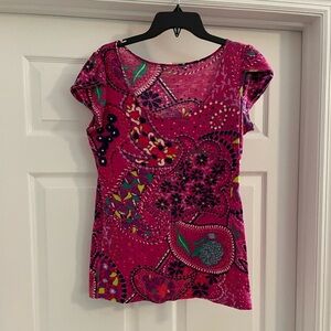 LILLY PULITZER Blouse Shirt
Size L large Multi colored floral paisley